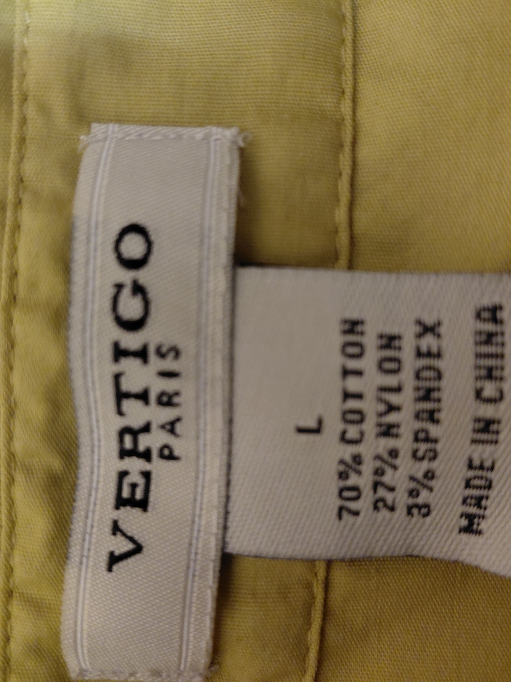Vertigo Paris Men's Yellow Jeans
